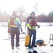 Fort McCoy Fire Department dive team conducts ice rescue training at frozen lake at Fort McCoy