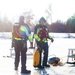 Fort McCoy Fire Department dive team conducts ice rescue training at frozen lake at Fort McCoy