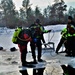 Fort McCoy Fire Department dive team conducts ice rescue training at frozen lake at Fort McCoy