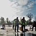 Fort McCoy Fire Department dive team conducts ice rescue training at frozen lake at Fort McCoy