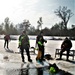 Fort McCoy Fire Department dive team conducts ice rescue training at frozen lake at Fort McCoy