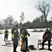 Fort McCoy Fire Department dive team conducts ice rescue training at frozen lake at Fort McCoy