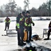 Fort McCoy Fire Department dive team conducts ice rescue training at frozen lake at Fort McCoy