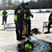 Fort McCoy Fire Department dive team conducts ice rescue training at frozen lake at Fort McCoy