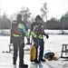 Fort McCoy Fire Department dive team conducts ice rescue training at frozen lake at Fort McCoy