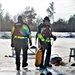 Fort McCoy Fire Department dive team conducts ice rescue training at frozen lake at Fort McCoy