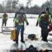 Fort McCoy Fire Department dive team conducts ice rescue training at frozen lake at Fort McCoy