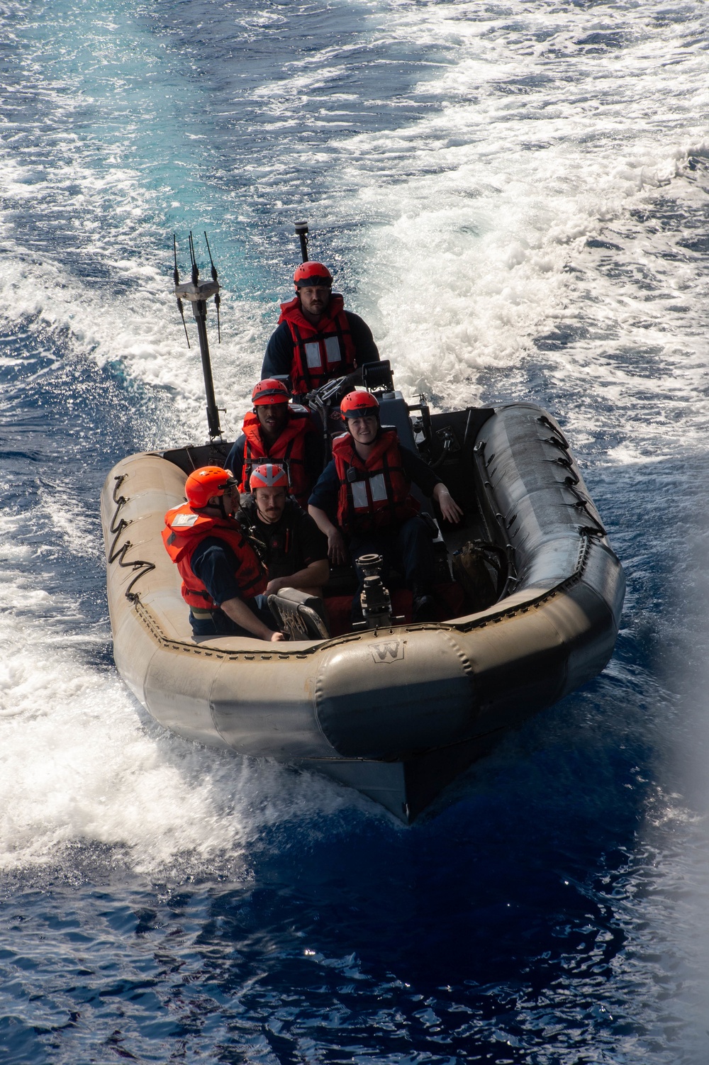 U.S. Navy Sailors Conduct Search And Rescue Exercise