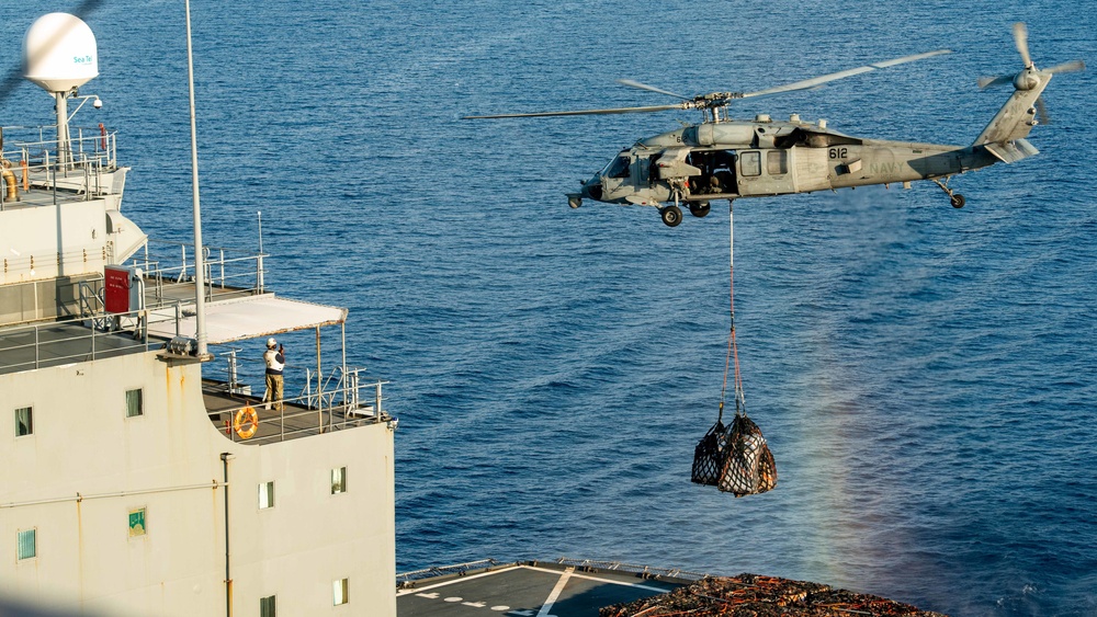 Helicopter Transports Cargo