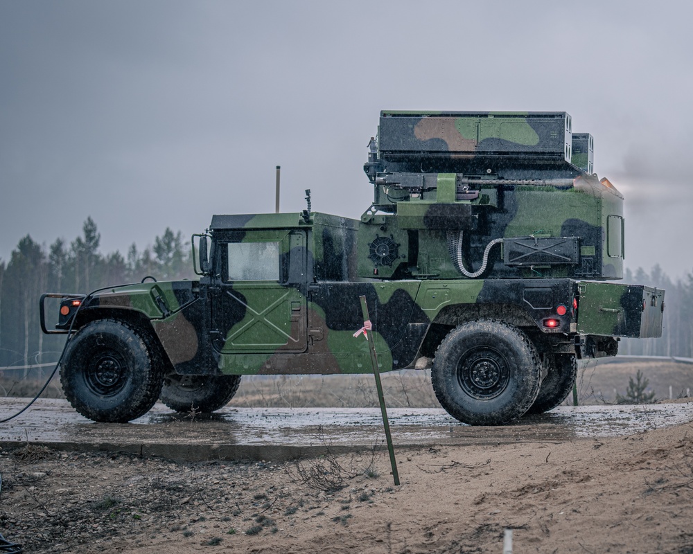 Bravo Battery, 2-174th Air Defense Artillery Brigade conducts Avenger live fire training in Latvia