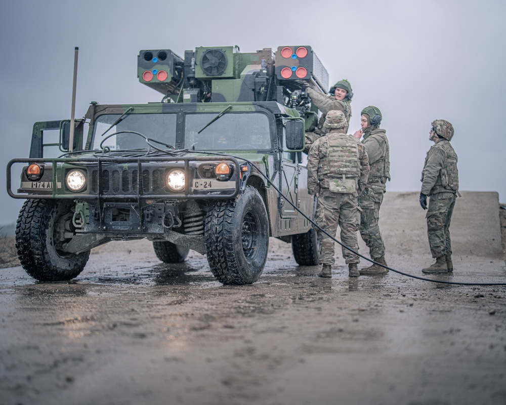 Bravo Battery, 2-174th Air Defense Artillery Brigade conducts Avenger live fire training in Latvia