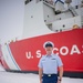 Coast Guard Cutter Polar Star (WAGB 10) conducts an advancement ceremony on the ice in Antarctica