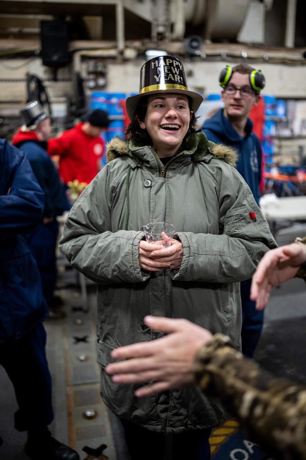 Coast Guard Cutter Polar Star celebrates the new year enroute to Operation Deep Freeze 2023