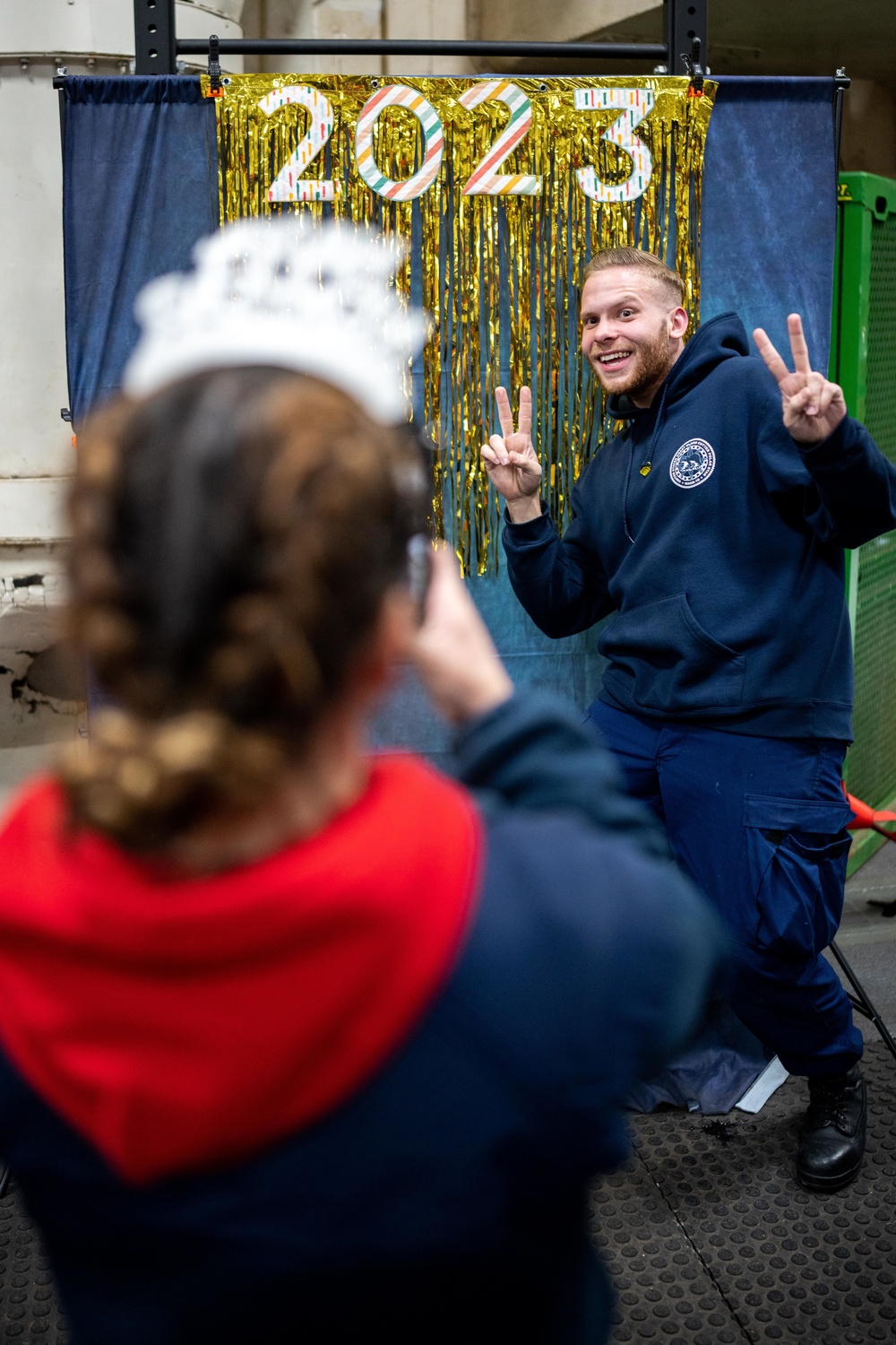 Coast Guard Cutter Polar Star celebrates the new year enroute to Operation Deep Freeze 2023