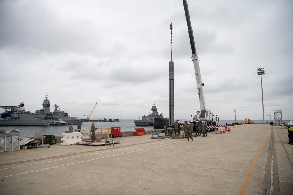 USS Mississippi Conducts Weapons Handling Exercise with Royal Australian Navy