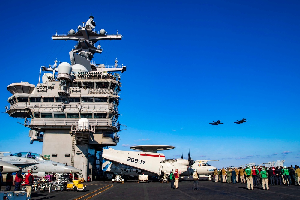 VFA 103 Change of Command Ceremony Held Aboard USS George H.W. Bush (CVN 77)