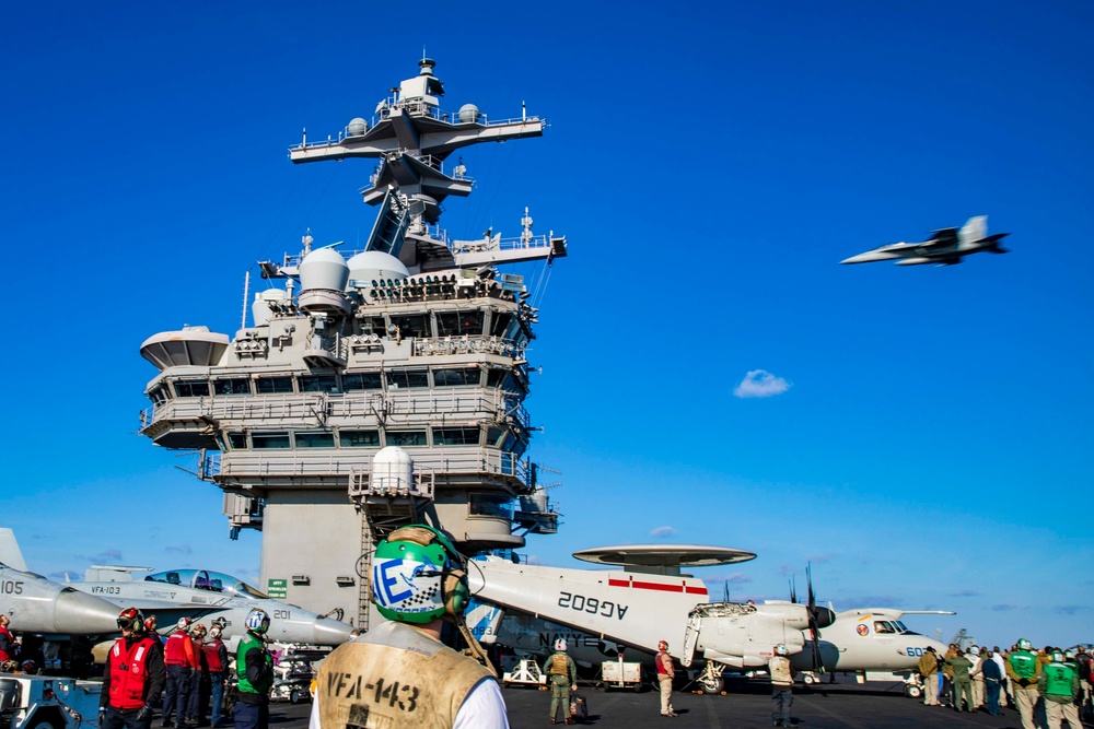 VFA 103 Change of Command Ceremony Held Aboard USS George H.W. Bush (CVN 77)