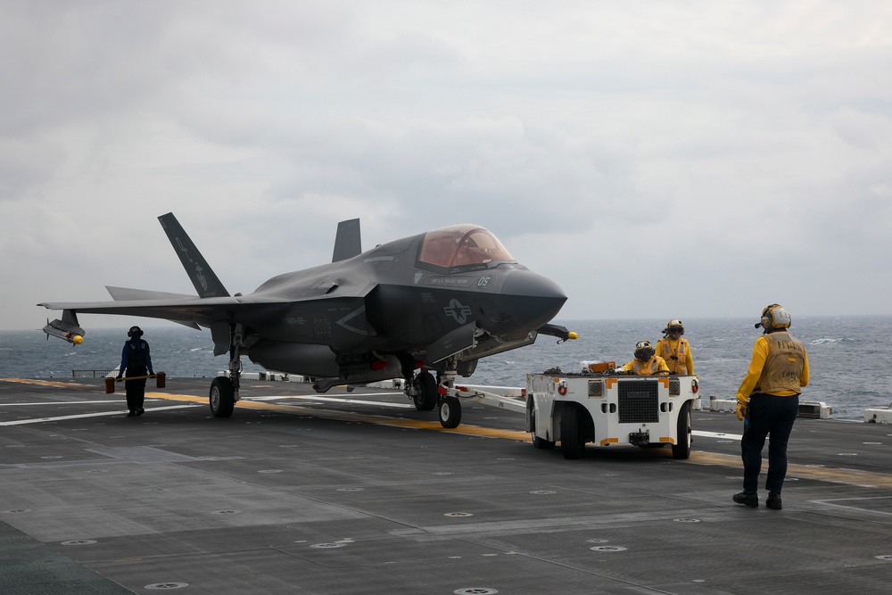 USS Makin Island flight deck operations