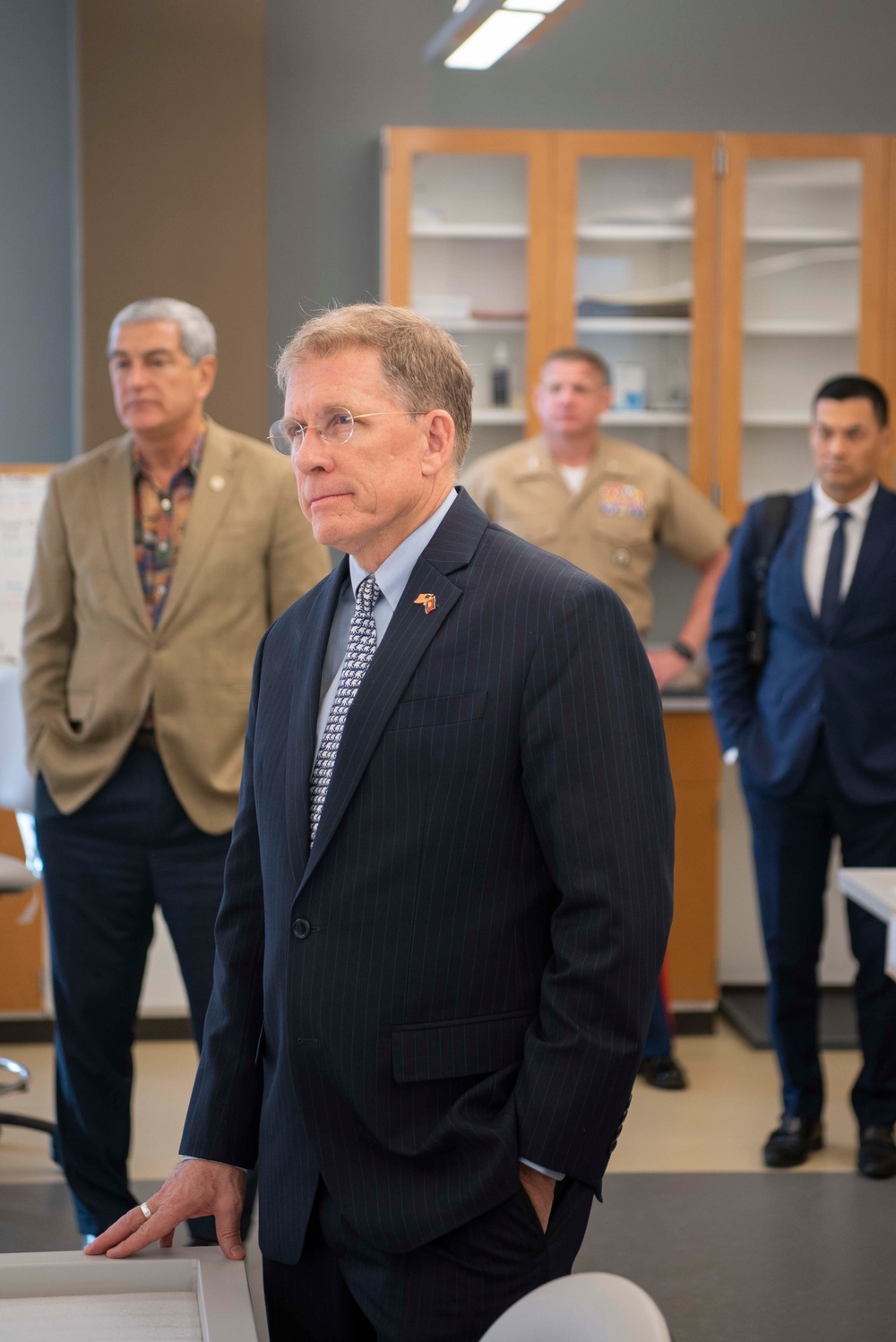 Ambassador to Cambodia W. Patrick Murphy Tours DPAA Facility.