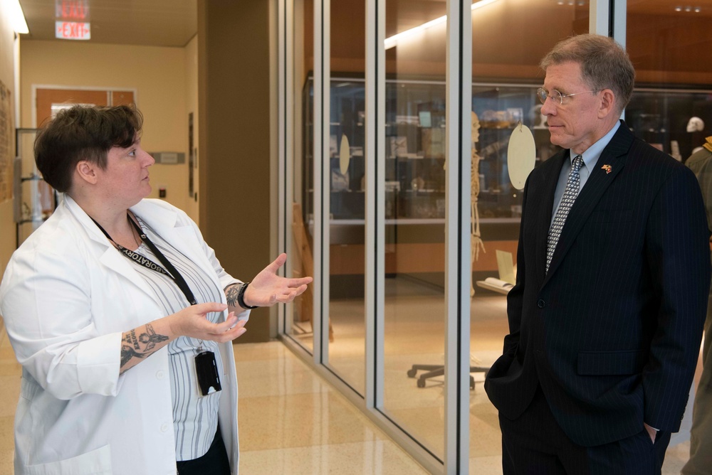 Ambassador to Cambodia W. Patrick Murphy Tours DPAA Facility.
