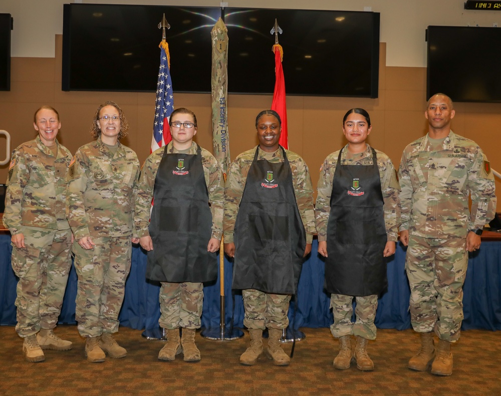 1st Infantry Division Hosts an Awards Ceremony for Culinary Specialists Across Fort Riley