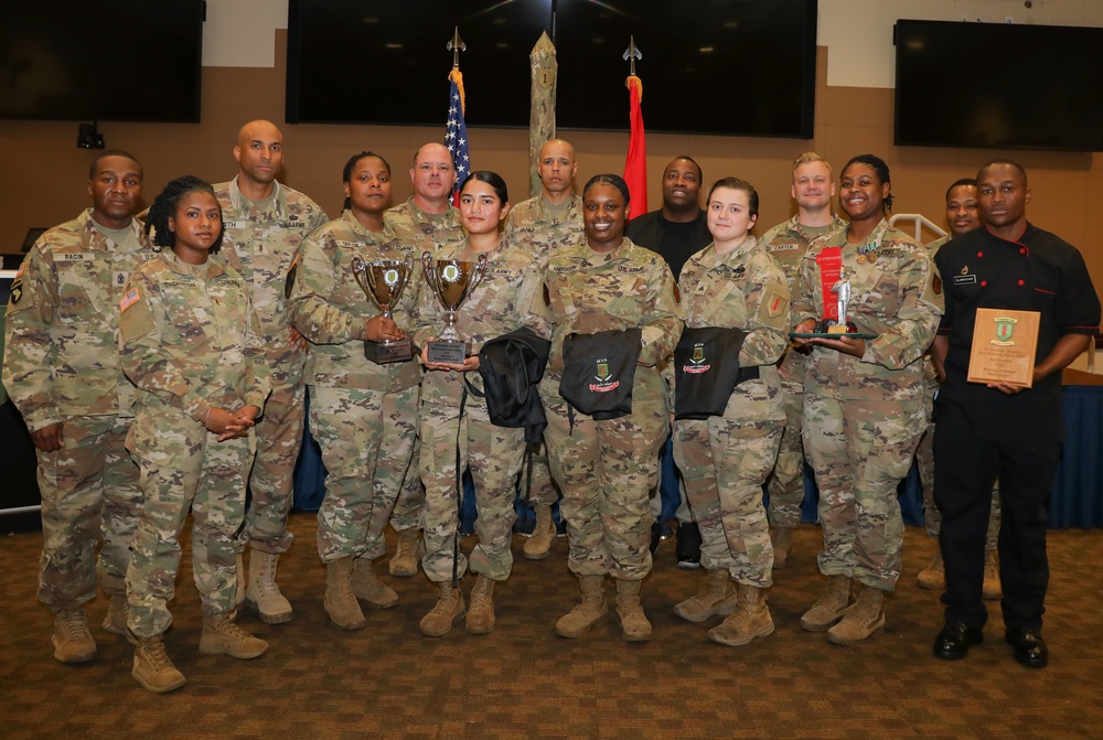 1st Infantry Division Hosts an Awards Ceremony for Culinary Specialists Across Fort Riley