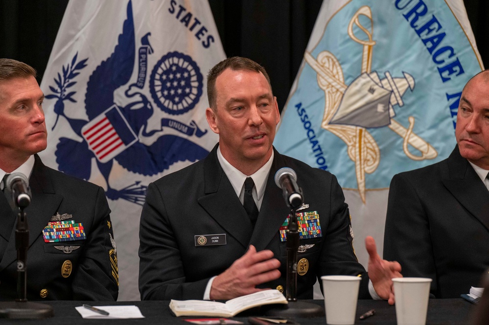 Navy Installations Top Enlisted Leader Talks Improved Childcare Access  during Surface Navy Association Symposium