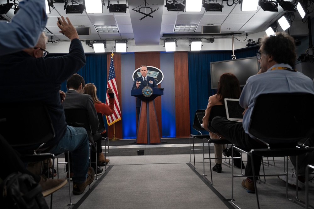 Pentagon Press Secretary Holds Press Briefing