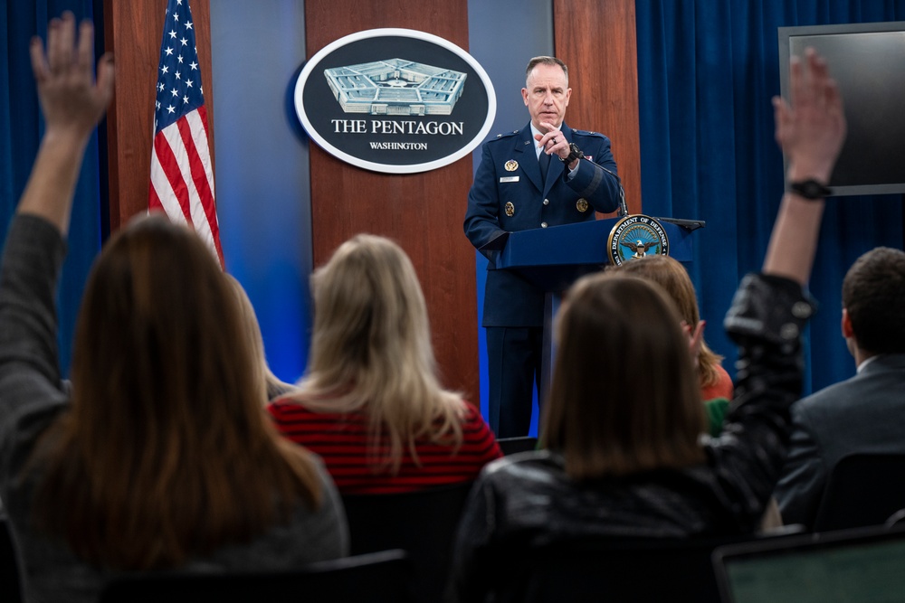 Pentagon Press Secretary Holds Press Briefing