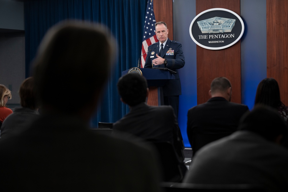 Pentagon Press Secretary Holds Press Briefing