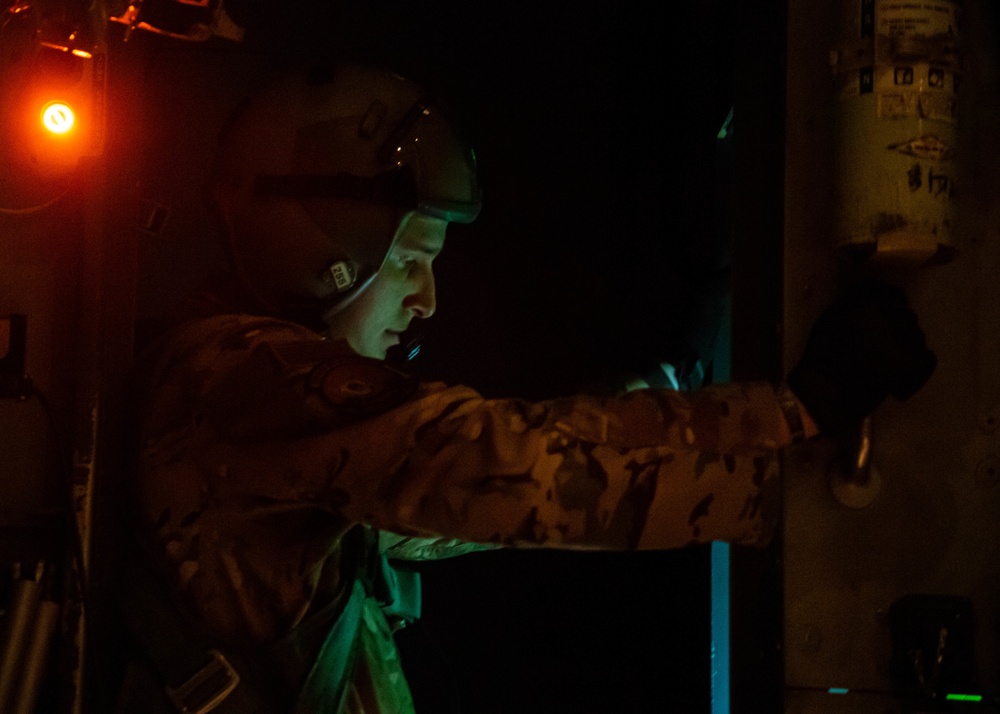 40th Airlift Squadron Night Time Flying Exercise