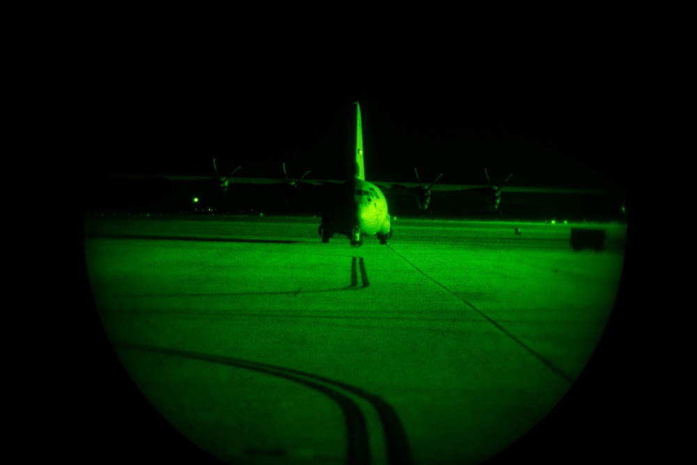 40th Airlift Squadron Night Time Flying Exercise