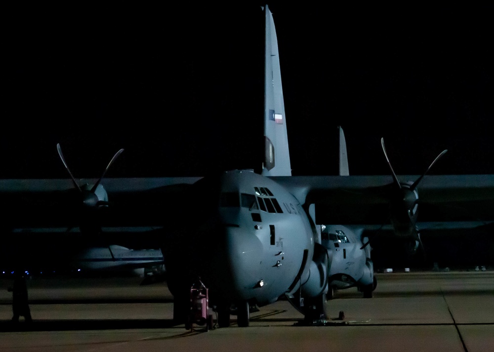 40th Airlift Squadron Night Time Flying Exercise