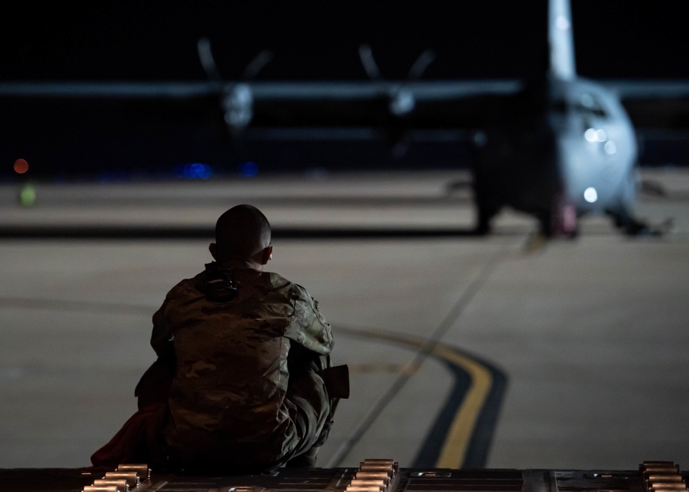 40th Airlift Squadron Night Time Flying Exercise