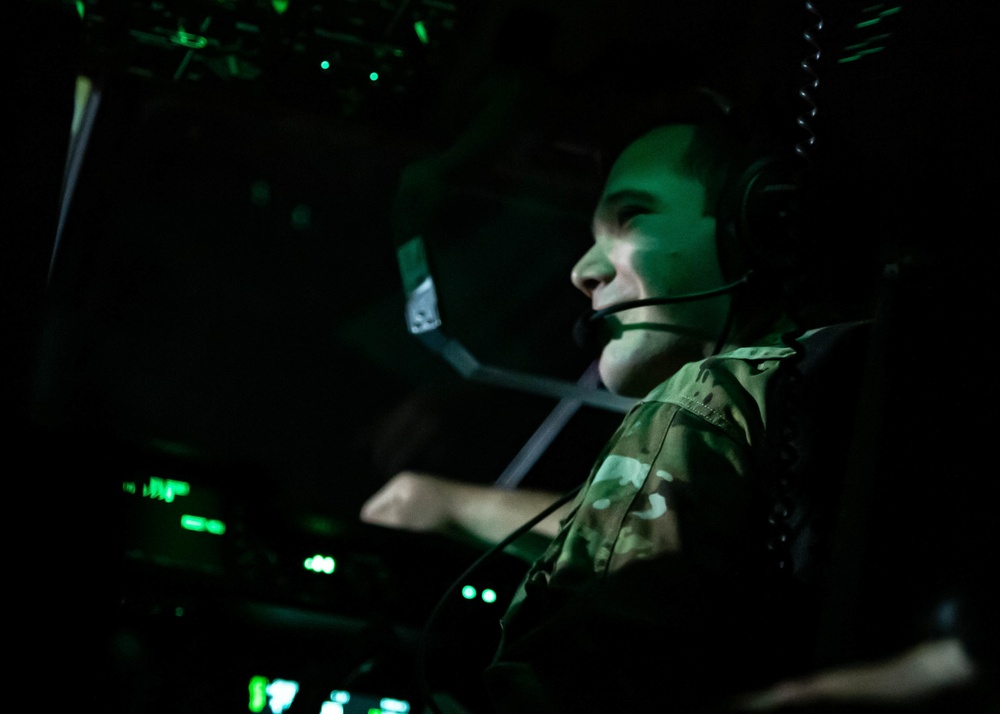 40th Airlift Squadron Night Time Flying Exercise