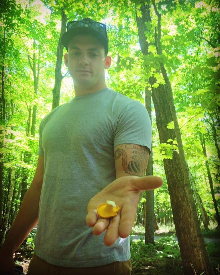 CS1 Zach Hassilev foraging for local Alaskan ingredients