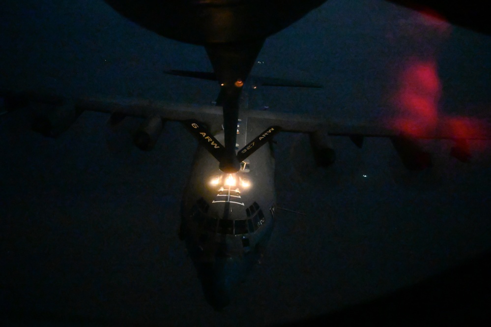 91st EARS crew refuels AC-130