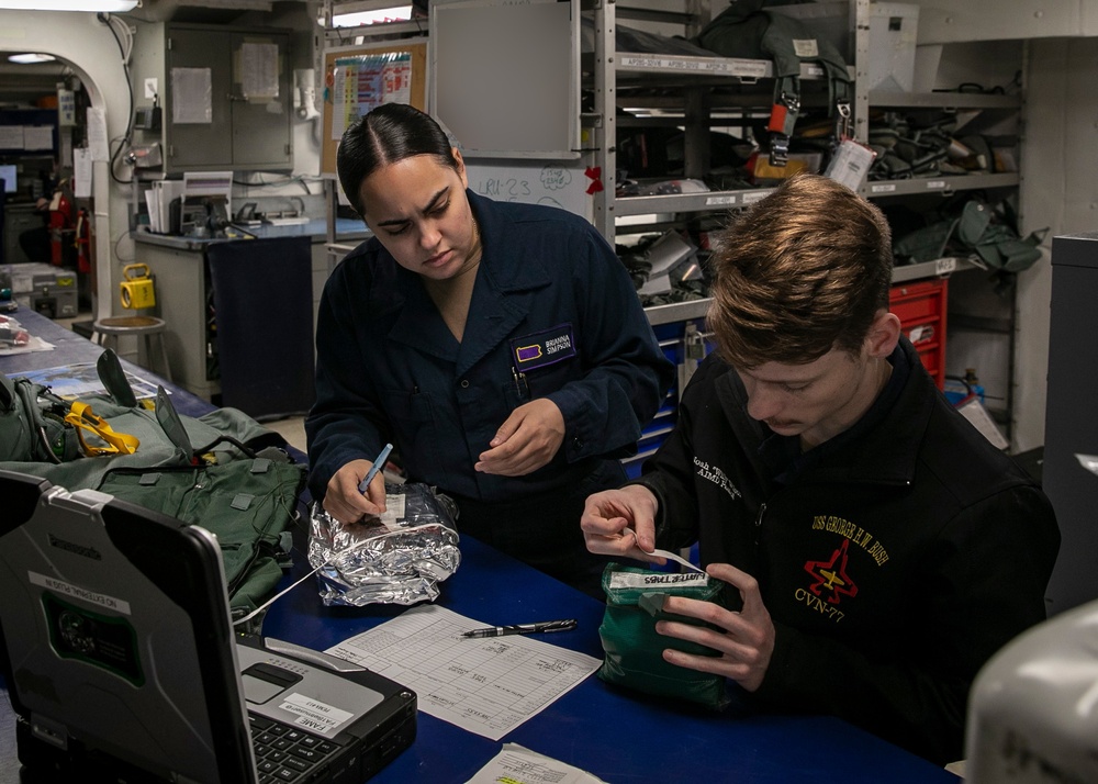 Daily Operations Aboard USS George H.W. Bush (CVN 77)