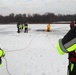 Fort McCoy firefighters train to save people clinging to ice with surface ice rescue training