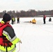 Fort McCoy firefighters train to save people clinging to ice with surface ice rescue training