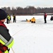 Fort McCoy firefighters train to save people clinging to ice with surface ice rescue training