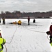 Fort McCoy firefighters train to save people clinging to ice with surface ice rescue training