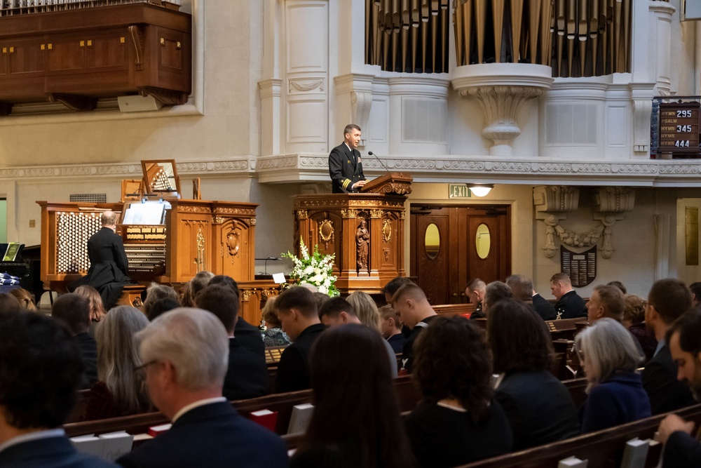 The U.S. Naval Academy Honored the life of Cmdr. David Wallace