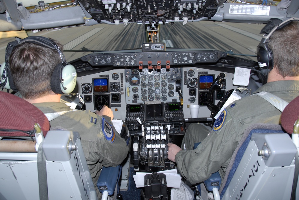 KC-135E take off