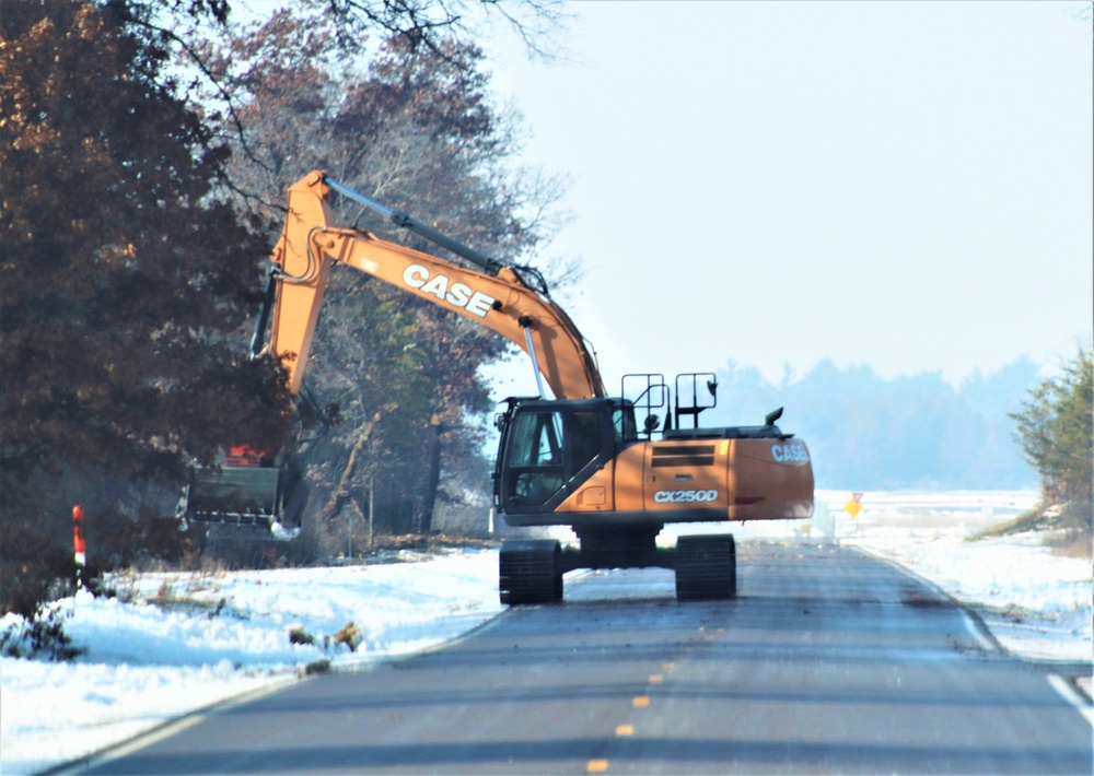 Fort McCoy’s South Post sees LRAM crew work along roadway to improve safety