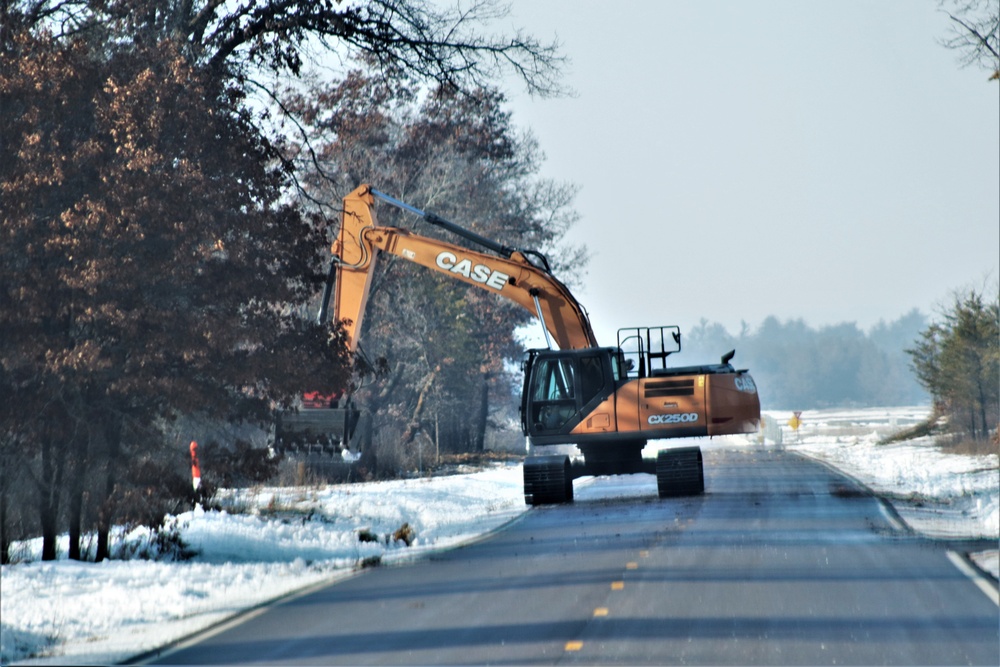 Fort McCoy’s South Post sees LRAM crew work along roadway to improve safety