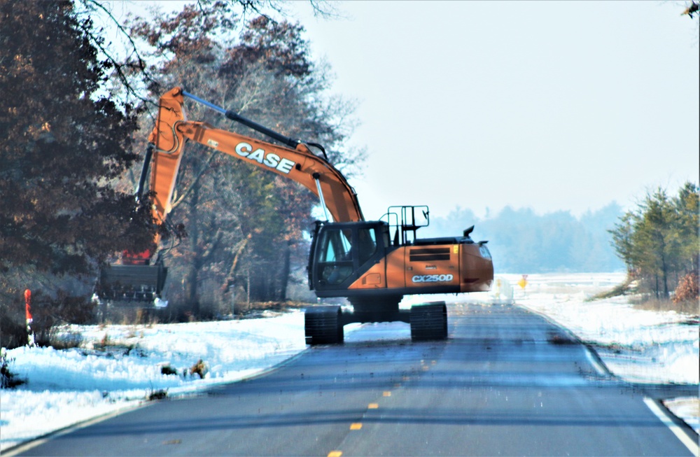 Fort McCoy’s South Post sees LRAM crew work along roadway to improve safety