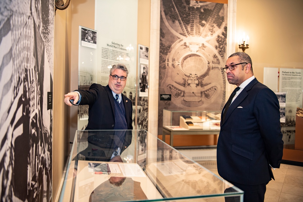 British Foreign Secretary James Cleverly Participates in a Public Wreath-Laying Ceremony at the Tomb of the Unknown Soldier