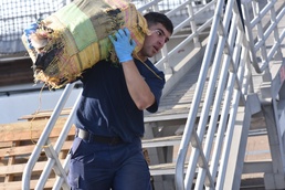 Coast Guard Cutter Alert crew offloads drugs in San Diego