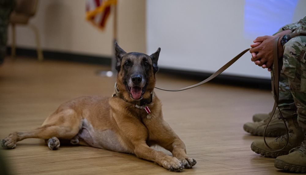 MWD retires, moves to furever home